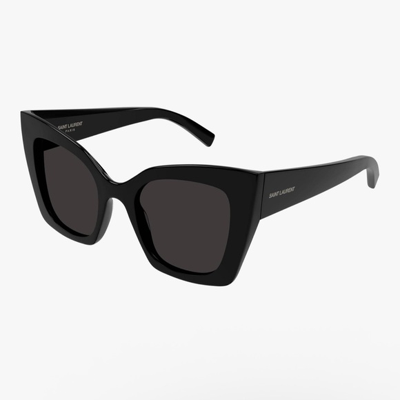 Saint Laurent Black Oversized Cat-Eye Sunglasses - Picture 1 of 1